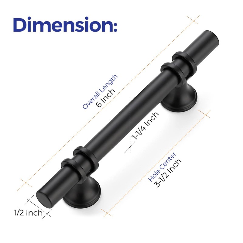 Ravinte 30 Pack 6 Inch Cabinet Pulls Kitchen Cupboard Handles