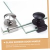 Gadpiparty 2pcs Glass Door Handles Durable Pull Clamp for Kitchen