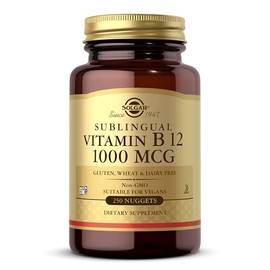 Solgar Vitamin B12 1000 mcg, 250 Nuggets - Supports Production of Energy, Red Blood Cells - Healthy Nervous System - Promotes Cardiovascular Health - 