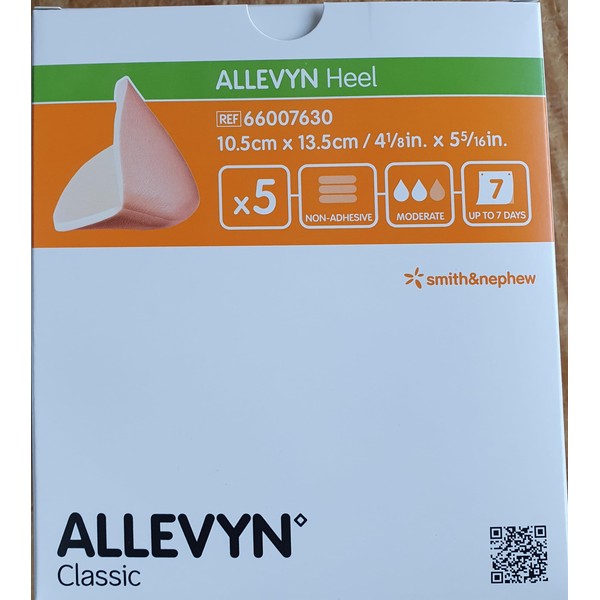 Smith & Nephew Allevyn Non Adh Heel Pack of 5 Plasters