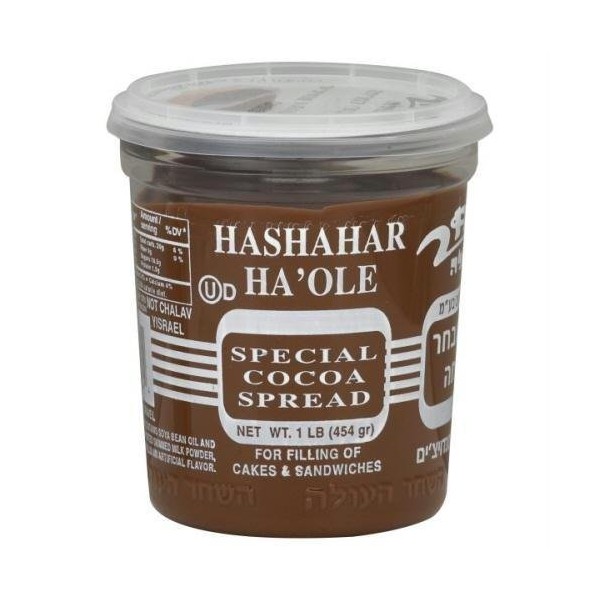 Hashachar Ha'Ole Chocolate Spread Dairy 16oz, Kosher (Pack of 2)