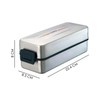 Asbel 3610 2-Tier Lunch Box, 2 Tiers, 28.3 fl oz