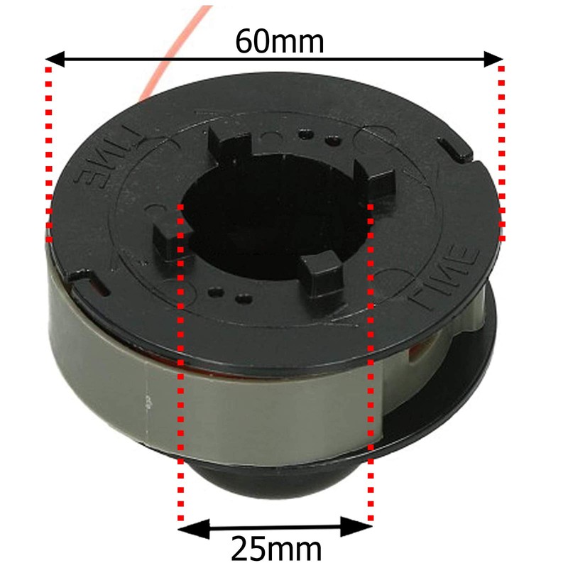 SPARES2GO Line and Spool for Qualcast GGT250 GGT2501 Grass Trimmers