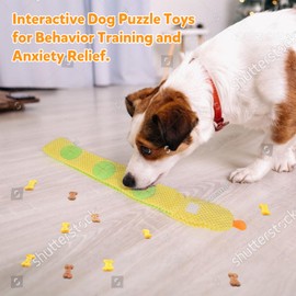 Interaktives Hundespielzeug Plüsch Hundespielzeug mit Squeaker und Knisterpapier,Futtersuche Instinkt Training-Hundespielzeug Intelligenz Stressabbau Langeweile,für große Mittlere Hunde (Gelb)