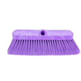 SPARTA 41278EC68 Flo-Thru Plastic Wall Scrub Brush, Equipment Brush With Soft Nylex Bristles For Industrial Kitchens, Hospitals, Commercial Cleaning, 4 Inches, Purple, (Pack of 12)