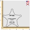Perfect Fit Shield Wallets Florida Sheriff Five-Point Star Badge Holder