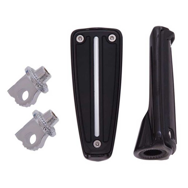 Ciro 61022 Foot Peg (Black Rail Design With Male-Mount)