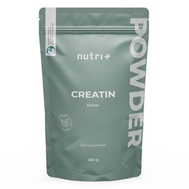 Creatine Monohydrate Powder 450 g - Creatine Pure 99.99% Pure - High Dosage, Ultra Fine, Vegan and Neutral - Nutri + Creatine Powder Mono Mesh 200 without Flavour - Premium Quality