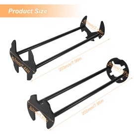 gxwcyi Set of 2 tap keys, tap keys made of Metallo di Alta quality, 50 x 202/62 x 203 mm angle valve key, 7 speed nut sizes, installer tool
