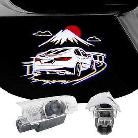 akarin 2 PCS LED Car Door Logo Lights Compatible for Camry XV70 June 2017 - April 2024 Courtesy Projector Laser Welcome Light Puddle Lamp Easy Installation Car Accessories (2021 Mount Fuji)