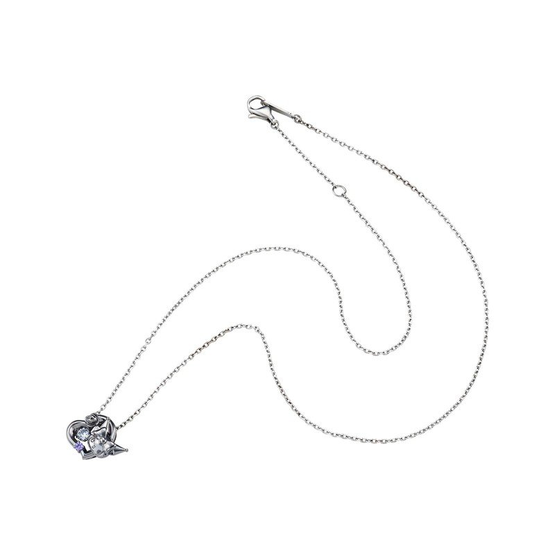 [ ホワイトクローバー ] クロミ 20周年 レディースネックレス ダンシングストーン サンリオキャラクターズ シルバー925 サージカルステンレス316L