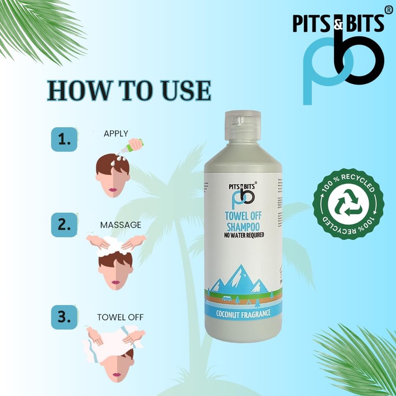 Pits and Bits Pits and Bits Rinse Free Shampoo, Coconut
