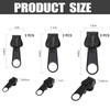 Pack of 6 Zip Slider Replacement, Beojonvy Zip Repair Set,