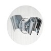Wenko 22133100 Static-Loc Plastic Shower porte-pomme 9,5 x 5 x