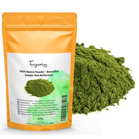 200 g Henna Powder - Hair with Pretty Copper Red Reflection - Hair Colouring - 100% Natural, Pure and No Additives | Fine Powder