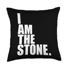 I Am The Stone David and Goliath Story Christian God Lover Throw Pillow
