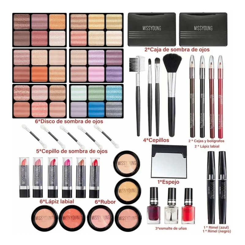 Kit De Maquillaje Profesional,sombras Ojos Paleta Para Mujer