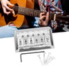 Fixed Hardtail Guitar Bridge U Shape Saddle Bridge Replacement Metal
