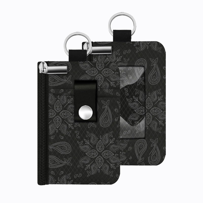 CCUMI Wallet for Women Mini Zip Card Case with Clear