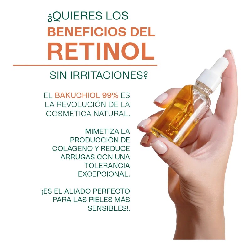 Bakuchiol Retinol Vegetal Activo Antiedad Antioxidante 10g