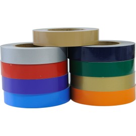 Linear Designs Premium 3/4" X 50' Automotive Stripe - Ultra-Metallic Silver