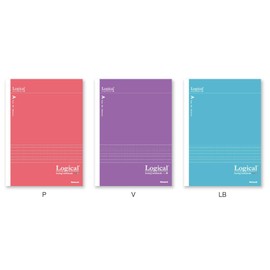 Nakabayashi Swing Logical Antibacterial Cover Notebook, Semi B5, Cute Color, A Ruled, Pack of 3, NB508A-3P