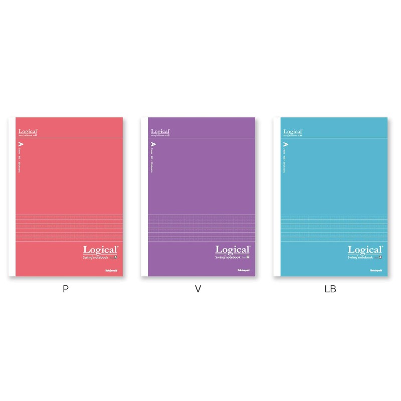 Nakabayashi Swing Logical Antibacterial Cover Notebook, Semi B5, Cute Color,