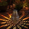 Garden Decoration Lantern Solar Lantern with Bamboo Mesh for Hanging