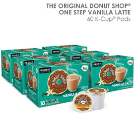 The Original Donut Shop Vanilla Latte, Single-Serve Keurig K-Cup Pods, Flavored Coffee, 60 Count