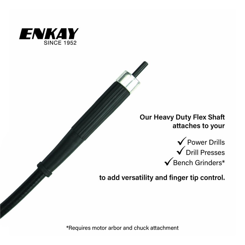 ENKAY - Heavy Duty Flex Shaft with 1/4 inch Keyless