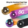 JMFahrrad Diamond-Cut Bicycle Stem Headset Top Cap, Black