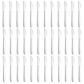 Gymdin 36-Piece Butter Knives, Dinner Knife Set (9 Inches), Food Grade Stainless Steel Table Knife, Knives Silverware for Home/Restaurant/Kitchen, Dishwasher Safe & Mirror Polished