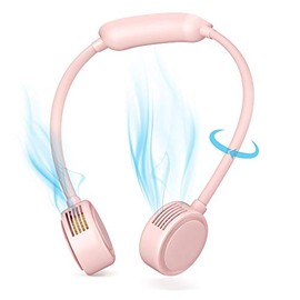 Portable Neck Fan - AVWOO Hand Free Personal Hanging Neck Fan with 4800mAh Rechargeable Battery, 3 Speeds Adjustable, 360Â° Cooling, No Hair Twisting, Perfect for Sports, Travel, Office and Outdoor