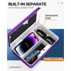 AICase Biometric Fingerprint Storage Box, Portable Cash Jewelry Security Lock