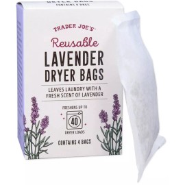 Trader Joe's 2 X Trader Joe's Reusable Lavender Dryer Bags *Contains 4 Bags