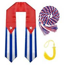 Labfen National Flag Graduation Stole Class of 2025, Flag Graduation Sash Gift, Stoles for Graduation 2025 72"
