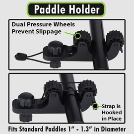 NORTHERN LITES SUP Angler Offset Paddle and Oar Holder Accessory with Security Tether