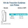 TYNOR Kit de Traccion Cutanea con Polea -Modelo G01 (ADULTO)
