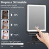 Heated Shower Mirror Fogless for Shaving, 3 Colors Stepless Dimmable