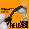 WISLIGHT 200 Pack Reusable Releasable Adjustable Zip Ties 6+8+10+12 Inch