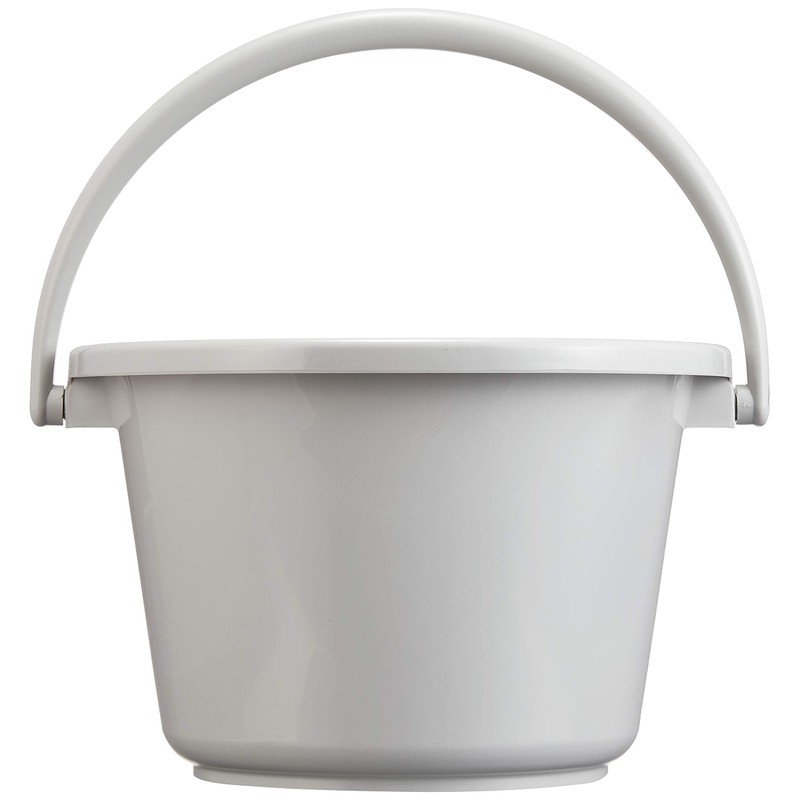 Risu Bucket Berg Wide Mouth Round Light Gray 4L 4WB