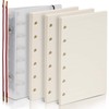 LEOBRO 3-Piece Set of 3 Notepads, Mini 6 Holes, Personal