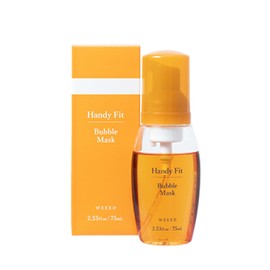 WEEED Handy Fit Bubble Mask, Mandarin Orange Scent, Foam Mask, Serum, No Rinsing Required, Moisturizing, Dry, Firm Skin, 2.5 fl oz (75 ml)