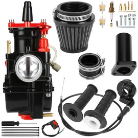 CILOYU PWK Carburetor Kit Replacement for Predator 212 224cc 196cc 6.5hp Engine Coleman CT200U CT200U-EX BT200X KT196 Baja Warrior Trailmaster MB200 Go Kart Parts W/Mini Bike Throttle Assembly