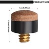 SHENLONG 10 Pcs Screw on Tips 10 mm Replacement Cue