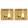 2pcs Stainless Steel Napkin Holder Freestanding Kitchen Restaurant Paper Napkin