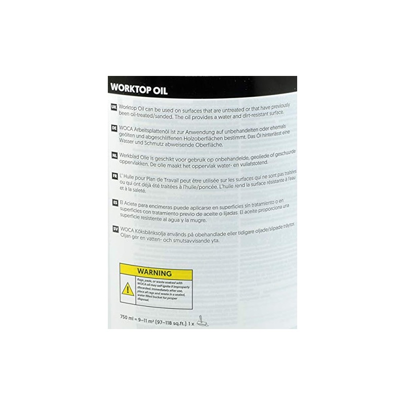 Woca Trip Trap Arbeitsplattenöl natur 0,75 Liter