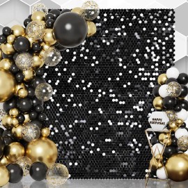 Panel Decorativo Negro Shimmer Wall Brillante Fiesta 30 Pz
