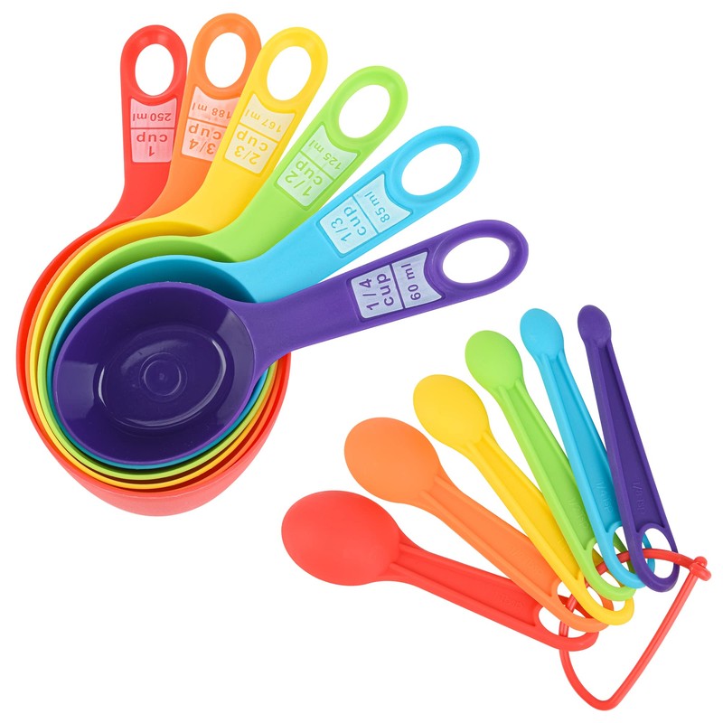 Smithcraf Measuring Cups and Spoons Set, 12 Pieces Cute Metric