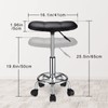 HMTOT Square Rolling Stool with Wheels Height Adjustable Swivel Stools